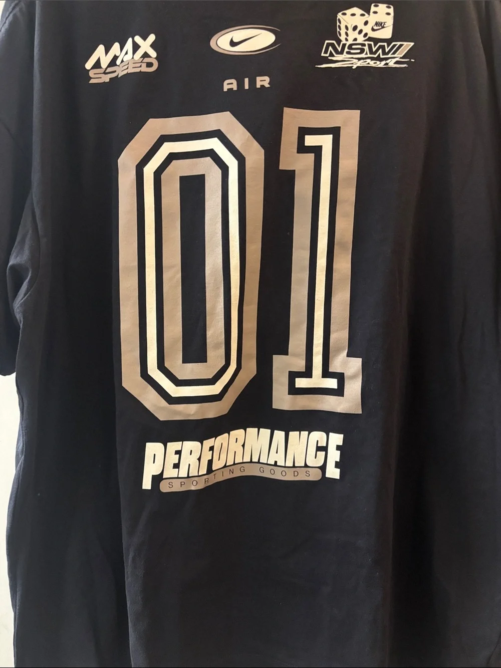 Nike Men's Black '01' Performance Graphic Tee